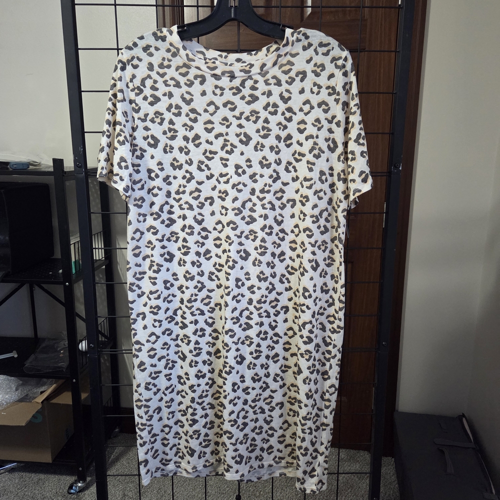 NWT Lucky Brand Leopard Print Dress